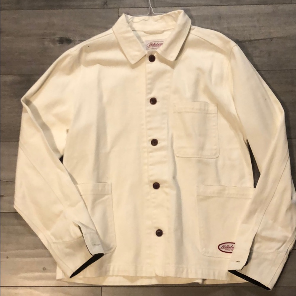 MENS BILLABONG WHITE DENIM JACKET